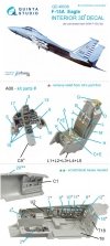 Quinta Studio QD48038 F-15A 3D-Printed & coloured Interior on decal paper (for GWH kit) 1/48