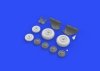Eduard 648268 MiG-23BN wheels TRUMPETER 1/48