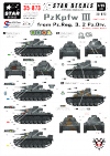 Star Decals 35-873 PzKpfw III from Pz.Reg.3, 2. Pz.Div. 1/35