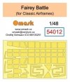 Omask 54012 Fairey Battle (for Classic Airframes) 1/48