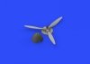 Eduard 648289 Bf 109F propeller EARLY EDUARD 1/48