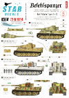 Star Decals 72-A1014 Befehlspanzer # 5. German Command 1/72