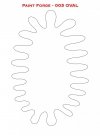 Paint Forge PFST005M STENCIL - OVAL
