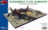 MiniArt 48018 THUNDERBOLT P-47D BUBBLETOP WITH BASE & ACCESSORIES. BIG SET 1/48