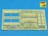 Aber 35A049 Tylna część błotników do pojazdów na bazie Panzer IV (DRA) (1:35)