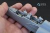 Quinta Studio QD48115 Mirage 2000B 3D-Printed & coloured Interior on decal paper (for Kinetic kit) 1/48