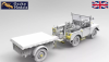 Gecko Models 35GM0076 Korean War British FV18001 Mk. 1 80in 4x4 Utility Vehicle (Early Production) w/10-cwt Bantam Trailer 1/35