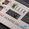 KELIK K72148 Vickers Valiant B(PR)K.1 front cockpit - interior 3D decals for Airfix kit 1/72