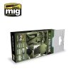 AMMO of Mig Jimenez 7149 GREEN MECHAS COLORS 6x17ml