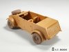E.T. Model P35-139 WWII German Kübelwagen Type82 Sagged wheels Balloon tyre For TAMIYA Kit 1/35