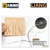 Liang 0011 Tire Tracks Effects Airbrush Stencils B
