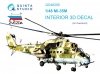 Quinta Studio QD48295 Mi-35M 3D-Printed & coloured Interior on decal paper (Zvezda) 1/48