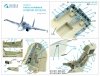 Quinta Studio QD48018 Su-34 3D-Printed coloured Interior on decal paper (KittyHawk) 1/48