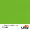 AK Interactive AK11225 LUMINOUS GREEN – INK 17ml