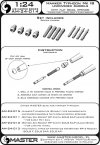 Master AM-24-014 Hawker Typhoon Mk IB - działka wczesnego typu (bez osłon) z płaską sprężyną (4 szt.) (1:24)