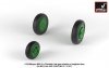 Armory Models AW32011 Mikoyan MiG-21 Fishbed wheels w/ weighted tires, late 1/32