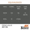 AK Interactive AK11166 FRENCH BLUE – STANDARD 17ml