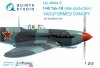 Quinta Studio QC48004-S Yak-1B vacuformed clear canopy 1 pcs (for Modelsvit kit) 1/48