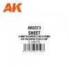 AK Interactive AK6573 0.3MM THICKNESS X 245 X 195MM – STYRENE SHEET – (3 UNITS)