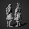 Panzer Art FI35-130 Soviet tank officers in sheepskin coat set 1/35