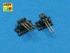 Aber 350L-23 Set of 20 pcs 25 mm type 96 A/A barrels for Japan ships (1:350)
