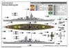 Trumpeter 06736 German Gneisenau Battleship 1/700