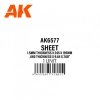 AK Interactive AK6577 1.5MM THICKNESS X 245 X 195MM – STYRENE SHEET – (1 UNITS)