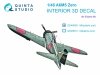 Quinta Studio QD48609 A6M5 Zero (Mitsubishi Production) 3D-Printed & coloured Interior on decal paper (Eduard) 1/48