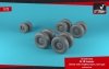 Armory Models AW72340 B-1B Lancer wheels w/ weighted tires, late 1/72