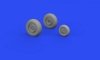 Eduard 648687 Ar 234B wheels HOBBY 2000, HASEGAWA 1/48