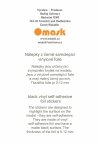 Omask X8001 Universal set 1 - black vinyl foil (80092, 80093, 80094, 80095, 80096)