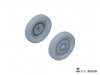 E.T. Model P35-135 WWII German Schwimmwagen Type166 Sagged wheels Narrow For TAMIYA Kit 1/35