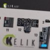 KELIK K72142 Mig-29 Fulcrum-C 9-13 interior 3D decals for GWH kit 1/72