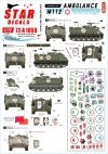 Star Decals 72-A1059 Israeli AFVs # 4 M113 Ambulance markings 1/72