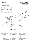Sparmax MAX-3 Airbrush - Nozzle 0.3 mm