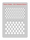 Paint Forge PFST013M STENCIL - DRAGON SCALE