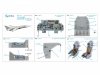 Quinta Studio QD+72117 Su-24MR 3D-Printed coloured Interior on decal paper (Zvezda) (with 3D-printed resin part) 1/72