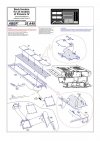 Aber 35A049 Tylna część błotników do pojazdów na bazie Panzer IV (DRA) (1:35)