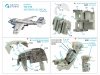 Quinta Studio QD48324 A-6E 3D-Printed coloured Interior on decal paper (Kinetic) 1/48