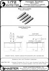 Master AM-72-120 Hawker Tempest Mk.V wczesna wersja - lufy działek Hispano 20mm w osłonach (4 szt.) (1:72)