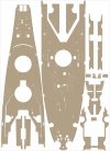 Pontos 23002F1 USS BB-63 Missouri 1945 Detail Up Set (Teak tone stained wooden deck) (1:200)