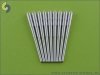 Master SM-350-016 USN 16in/45 (40,6 cm) Mark 6 barrels - without blastbags (9pcs)