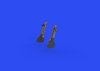 Eduard 648695 A6M undercarriage legs BRONZE EDUARD 1/48