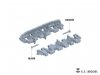 E.T. Model P35-069 WWII German KingTiger Single Workable Track (18 Teeth Late Type) ( 3D Printed ) 1/35