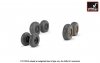 Armory Models AW72415 BAC TSR.2 wheels w/ weighted tires, type “b” (GY) 1/72