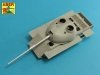 Aber 35L-255 Israeli 105 mm M-68 tank barrel for TIRAN 4 Sh 1:35