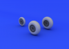 Eduard 648106 Me 262 wheels 1/48 (TAMIYA)
