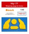 Omask 748107 Mig-17F wheel bay plugs (for Ammo) 1/48