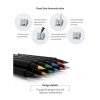 DSPIAE MKM-07 Gun Metal Soft Tipped Marker Pen