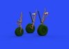 Eduard 648784 P-38J undercarriage legs BRONZE TAMIYA 1/48